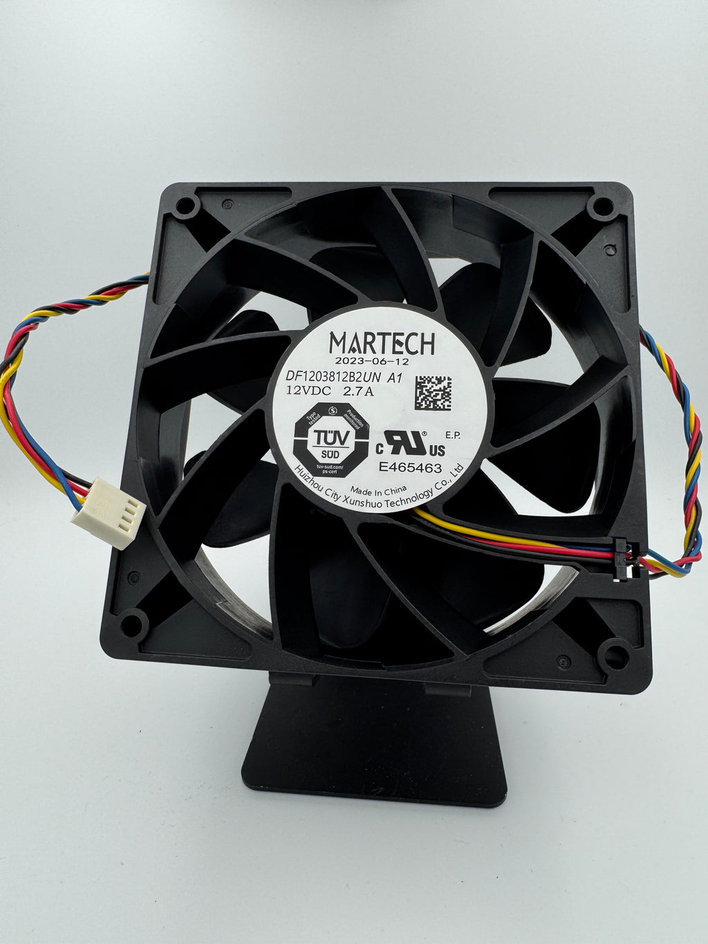 Martech DF1203812B2UN A1 12V 2.7A 120mm 4Pin Fan Bitmain Antminer L7 S19 NEW