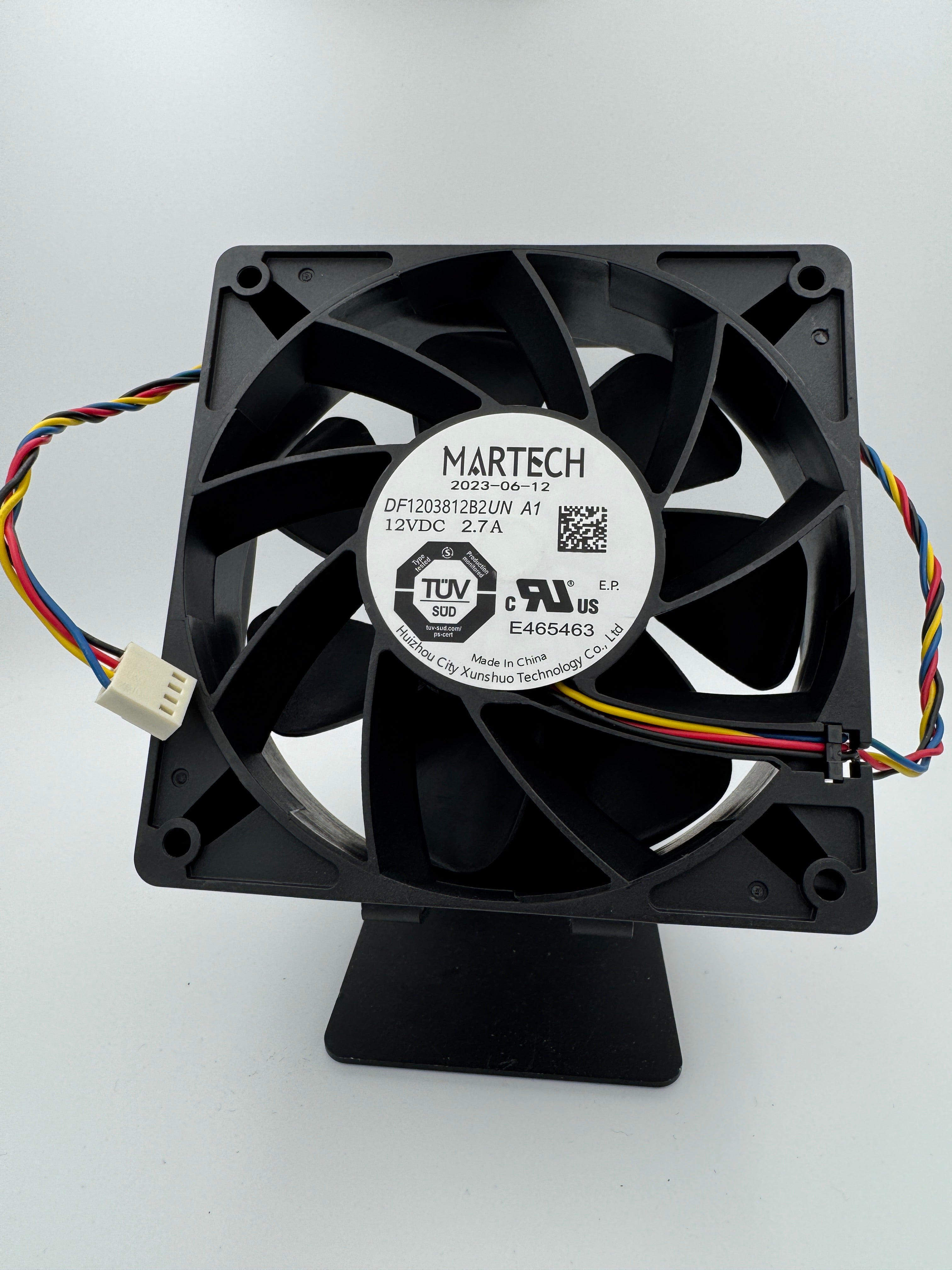 Martech DF1203812B2UN A1 12V 2.7A 120mm 4Pin Fan Bitmain Antminer L7 S19 NEW