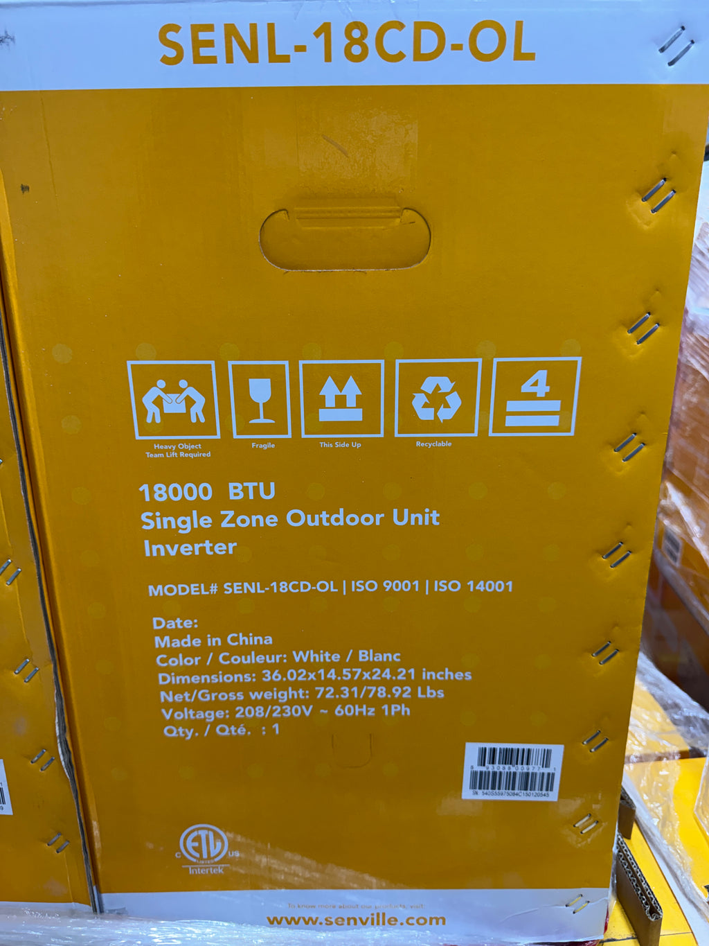 Air Conditioner SENL-18CD-OL Outdoor Unit