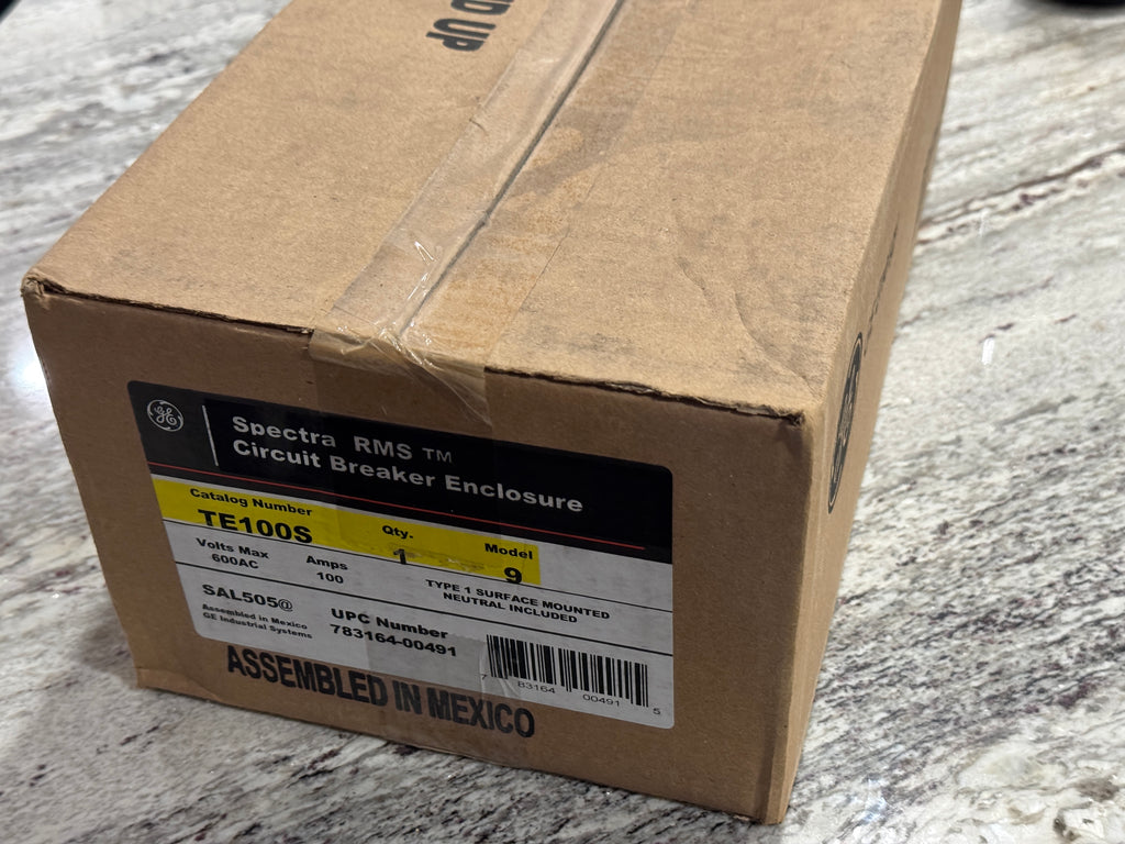 GE TE100S 100A 600VAC Safety Disconnect Circuit Breaker Enclosure - BRAND NEW