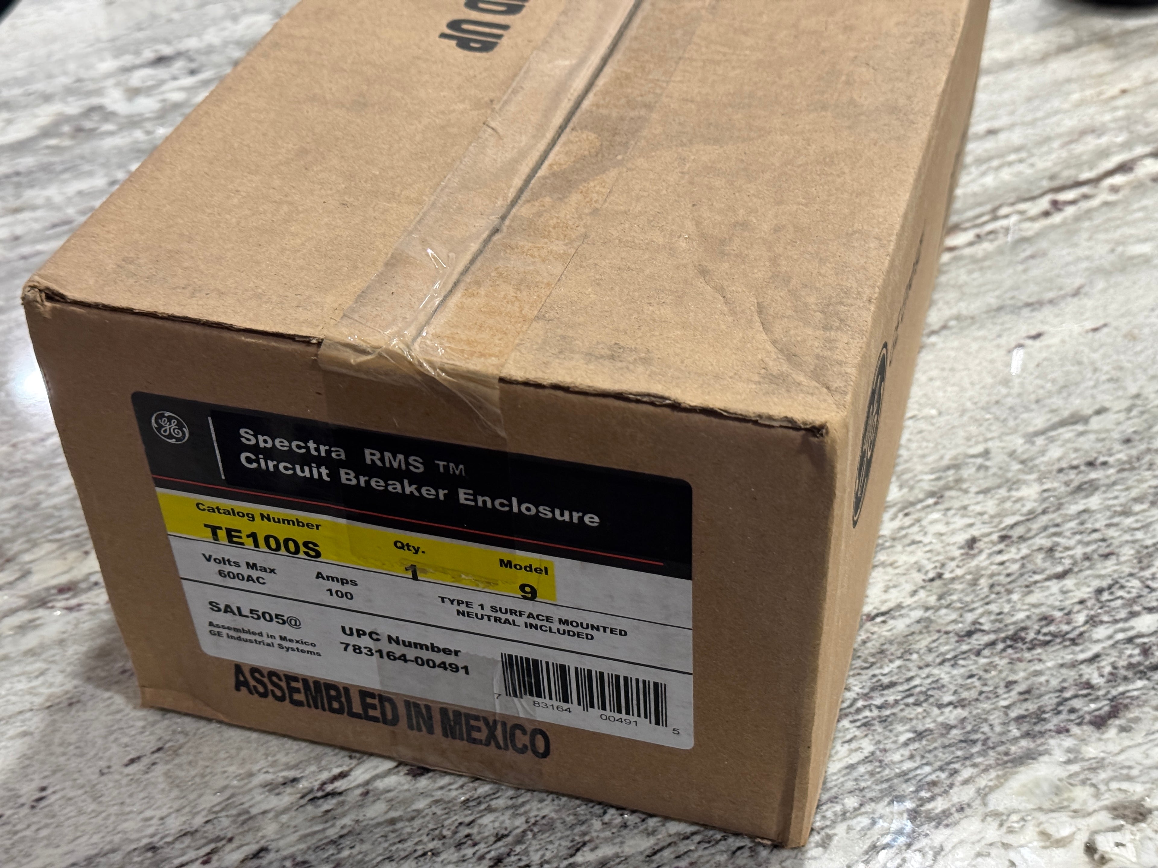 GE TE100S 100A 600VAC Safety Disconnect Circuit Breaker Enclosure - BRAND NEW