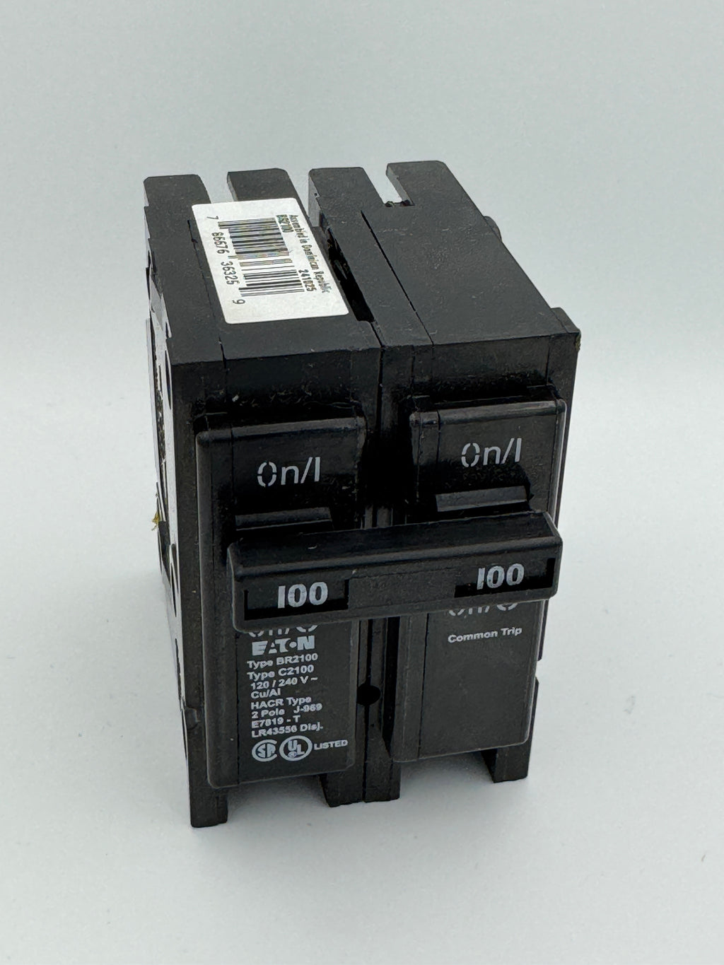 Eaton BR2100 - 100A 2-Pole Molded Case Circuit Breaker - NEW