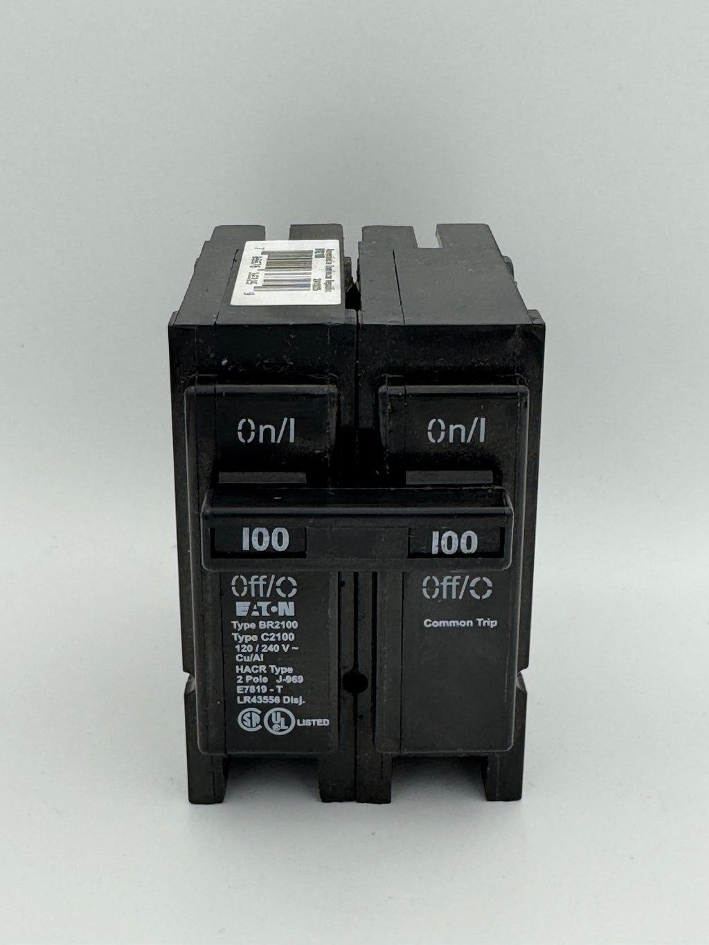 Eaton BR2100 - 100A 2-Pole Molded Case Circuit Breaker - NEW