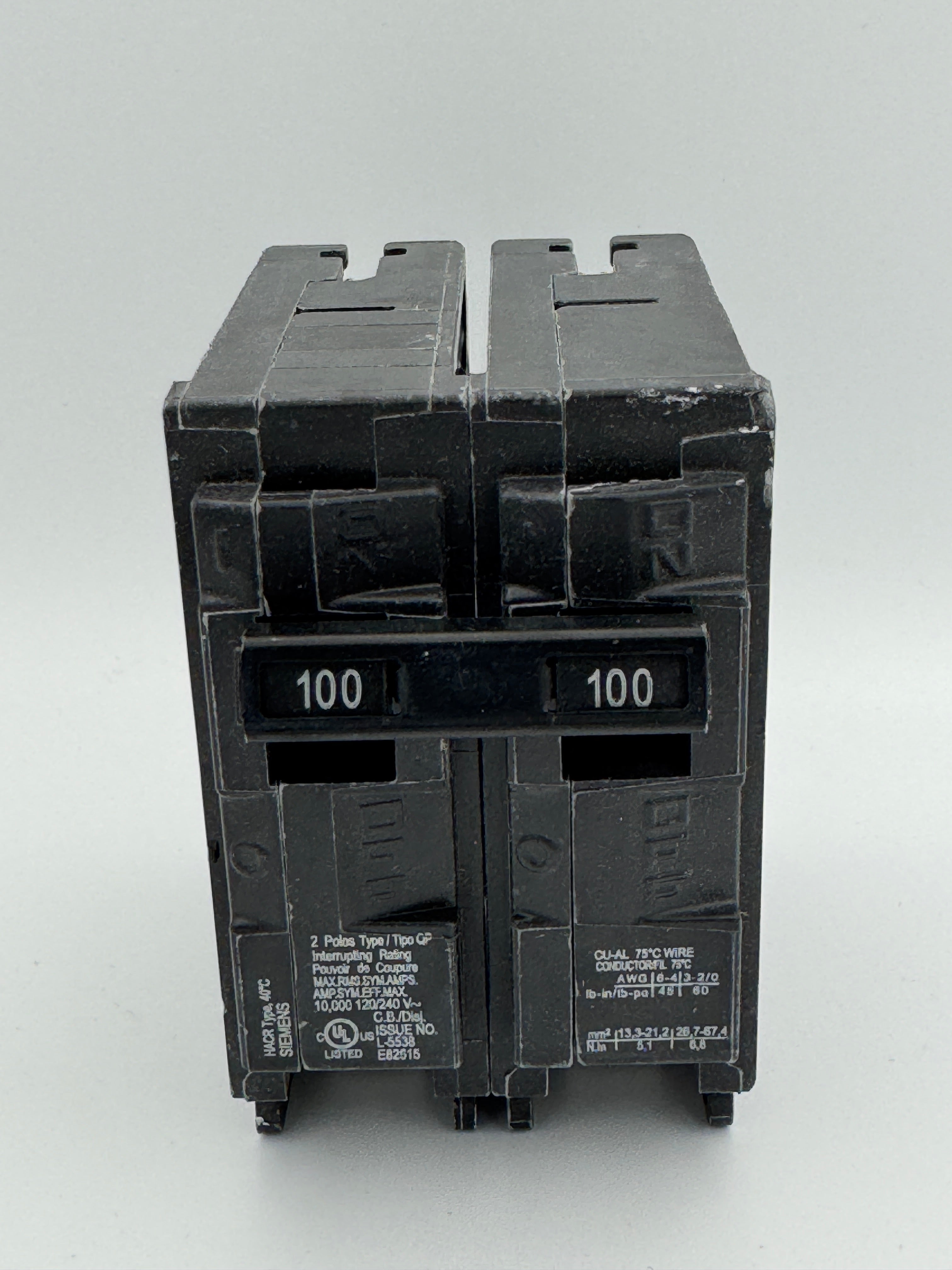 Siemens Q2100 - 100A 2-Pole Molded Case Circuit Breaker - NEW