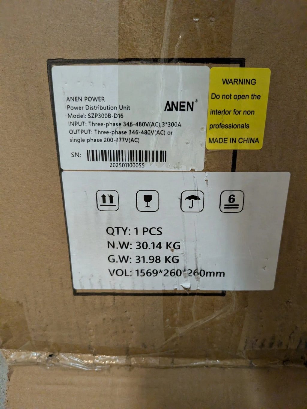 ANEN 16-Port PA45 Smart PDU Power Distribution Unit T21 S21 SZP300BD16 BRAND NEW